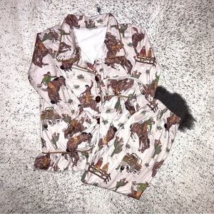 Girls Western Pajama Set